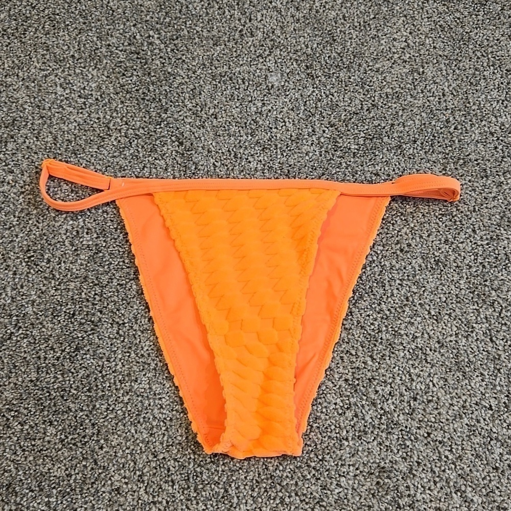 NWOT Good American Women Orange Bottom Swim s 1/S